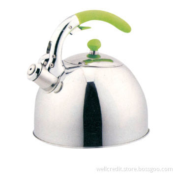 Good quality stainless steel whistling kettle with special color painted handle